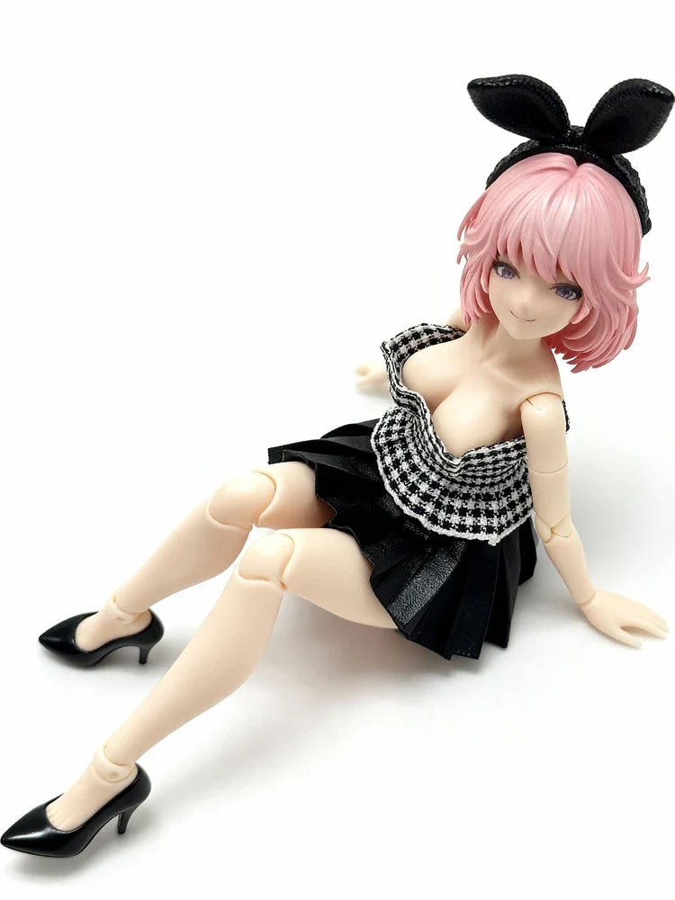 6 Inch Soldier Girl Clothes Skirt Robot Maiden Body Suitable for /2 Sc Static Figure Rabbit Girl Anime Themed Collectible