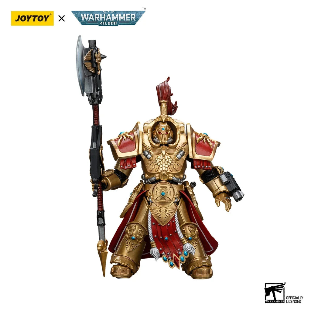 【In stock】JOYTOY Warhammer 40k 1/18 Action Figures 14cm Adeptus Custodes Allarus Custodian with Castellan Axe