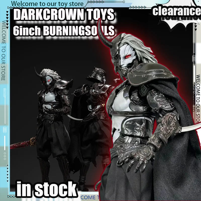 Original DARKCROWN TOYS 6inch BURNINGSOULS Actionfiguren Unsterblicher Asura Kapitel Modell Spielzeugfigur Samurai Sammlung Geschenk Spielzeug