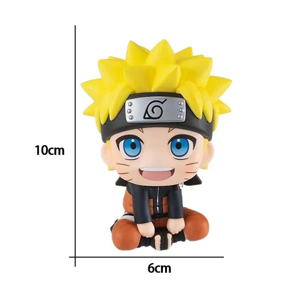 10cm Naruto Anime Figure Uzumaki Naruto Kakashi Uchiha Sasuke Itachi Cute Toys Q Figurals Action Figurine Model