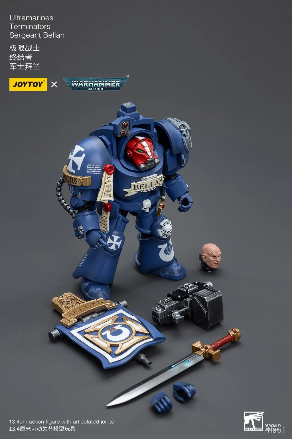 【UA】JOYTOY  Warhammer 40K  Scale 1/18 Action Figures UltramarinesTerminators Sergeant Bellan Models Toys Gifts