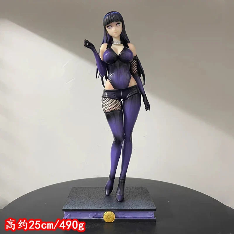 25cm Anime Naruto Figure Hyuga Hinata Action Figures Beautiful Girl Pvc Model Dolls Statue Collection Decor Model Toy Kid Gifts