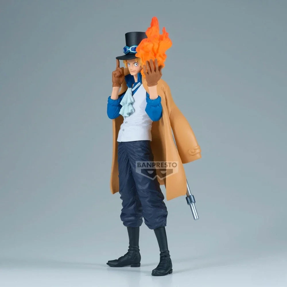 In Stock Bandai Original Genuine Banpresto Anime One Piece King of Artist Sabo 23cm Collections Model Toy Figures Birthday Gift