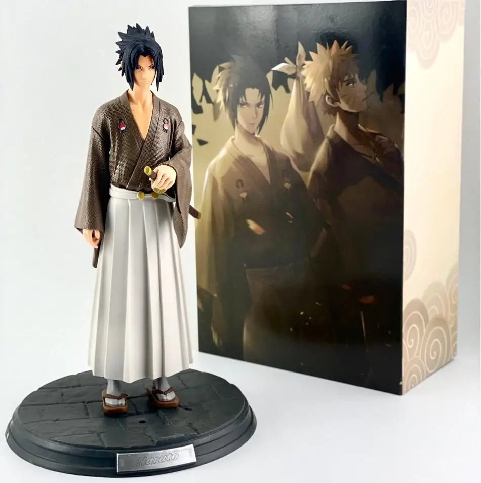 30cm Anime Naruto NARUTO Anime Figure Uchiha Sasuke kimono series Action Figure Model  Collections childrenToys birthday Gifts