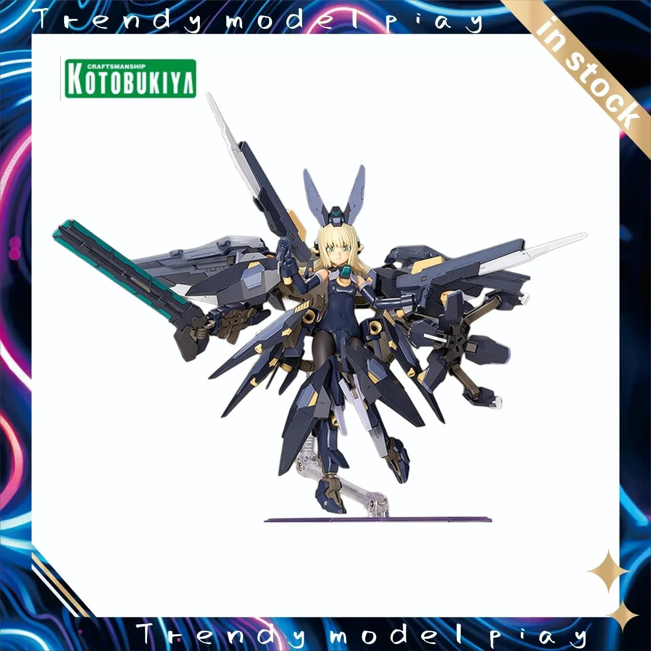 In Stock Original KOTOBUKIYA Mecha Girl Spine Night Blade Figure Model Toy Gift Ornament