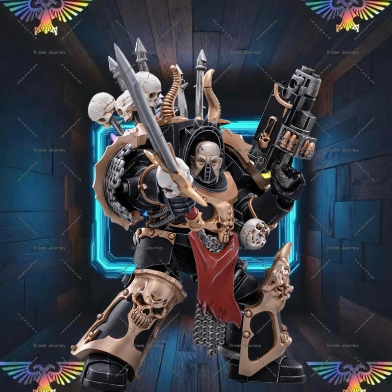 In stock Dark Source JOYTOY Warhammer 40k 1/18   Chaos Terminator Brother Gnarl   Action Doll Toy Collection