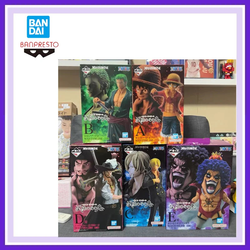 Auf Lager, authentisch, brandneu, ungeöffnet: Bandai Banpresto One Piece Ichiban Kuji Luffy Roronoa Zoro Sanji Dracule Mihawk Dekoration