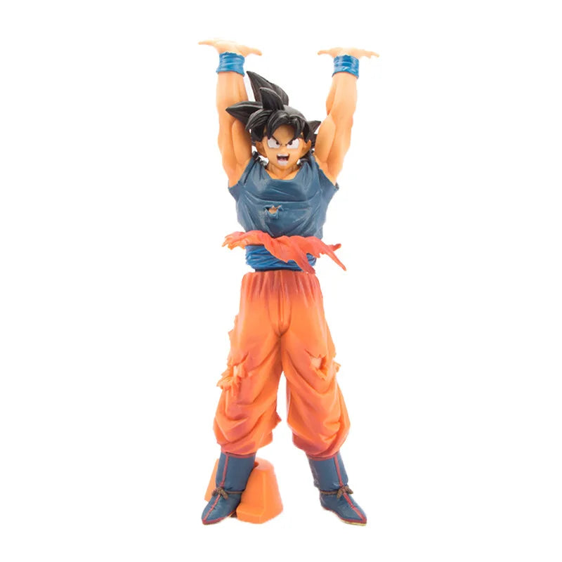 25cm Dragon Ball Dragon Ball Budokai Two-color Super Spirit Battle-damaged Goku Action Figure Collection Model Toy