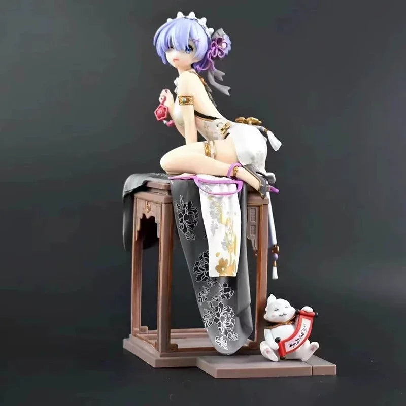 A Chinese Style From Scratch In A Different World – Amelia Emily Rem Cheongsam Szene Figur Modell Geburtstagsgeschenk