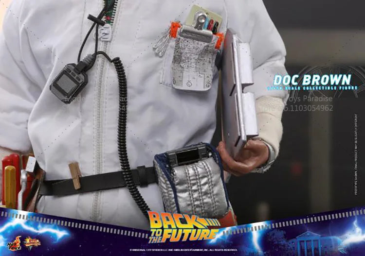 HotToys MMS609 1/6 Collectible Toys Dr. Emmett Brown Back To The Future Men Soldier 12Inch Action Figure Model Fans Gifts