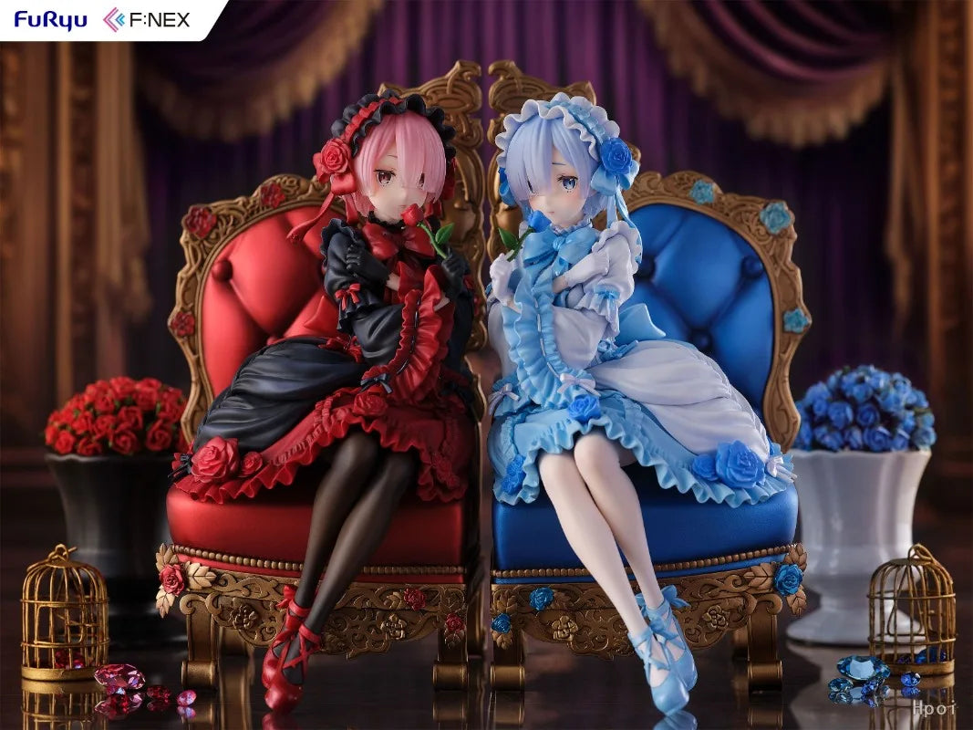 In Stock Original F:NEX Re: ZERO - Starting Life in Another World RAM REM Gothic 2025New Game Figures Anime Model Collection