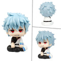 10cm Gintama Anime Figure Look Up Sakata Gintoki Action Figure Q Version Hijikata Toushirou Figurine PVC Collection Model Toys