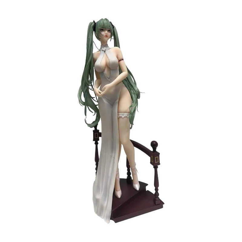 42cm Hatsune Miku Green Hair Princess Virtual Singer Girl Figure Model Statue Boys Collection Desktop Decoration Ornament Toys
