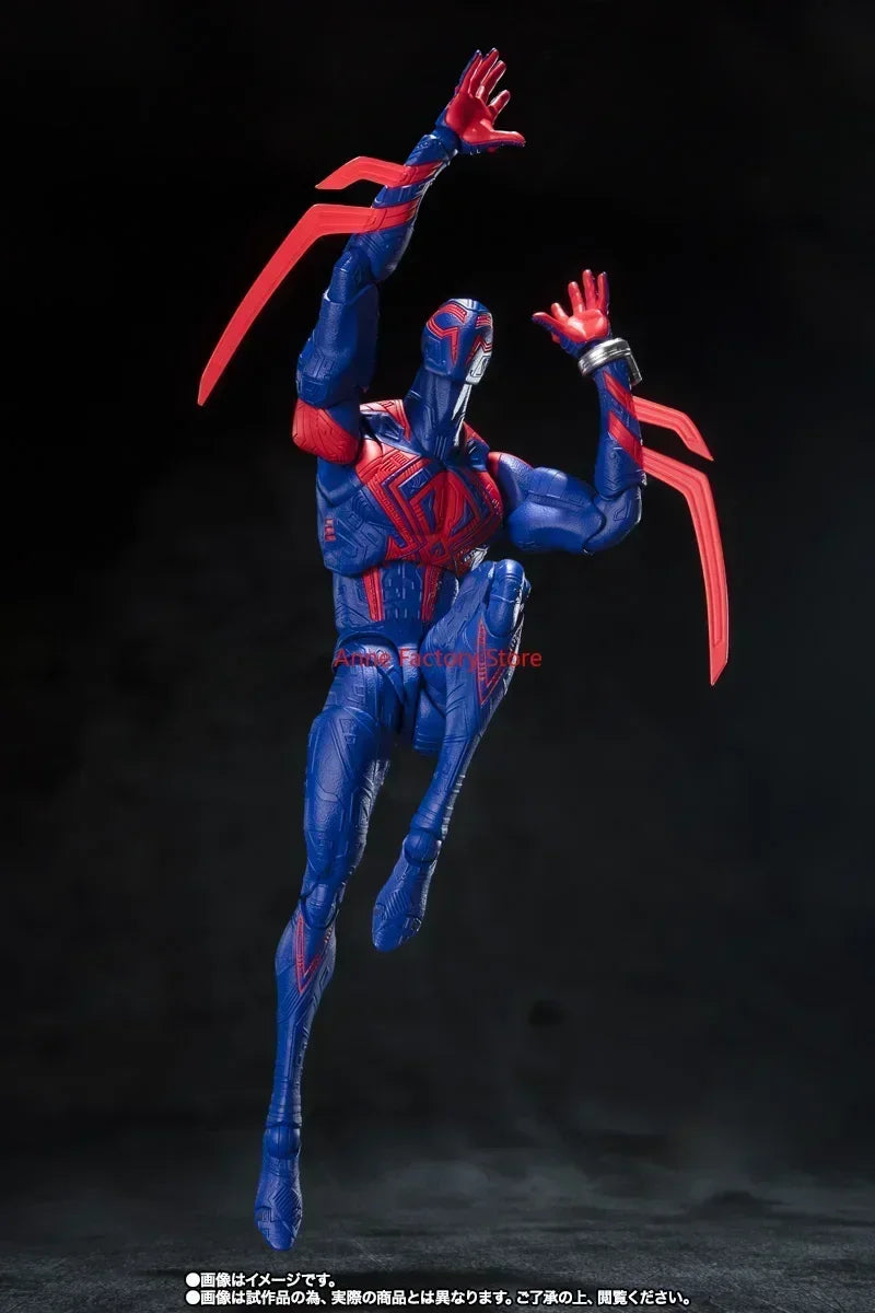 Original SH Figuarts SHF SpiderMan 2099 Spider Man Across The Spider Verse In Stock Action Figures Collectible Toy Figura Gift