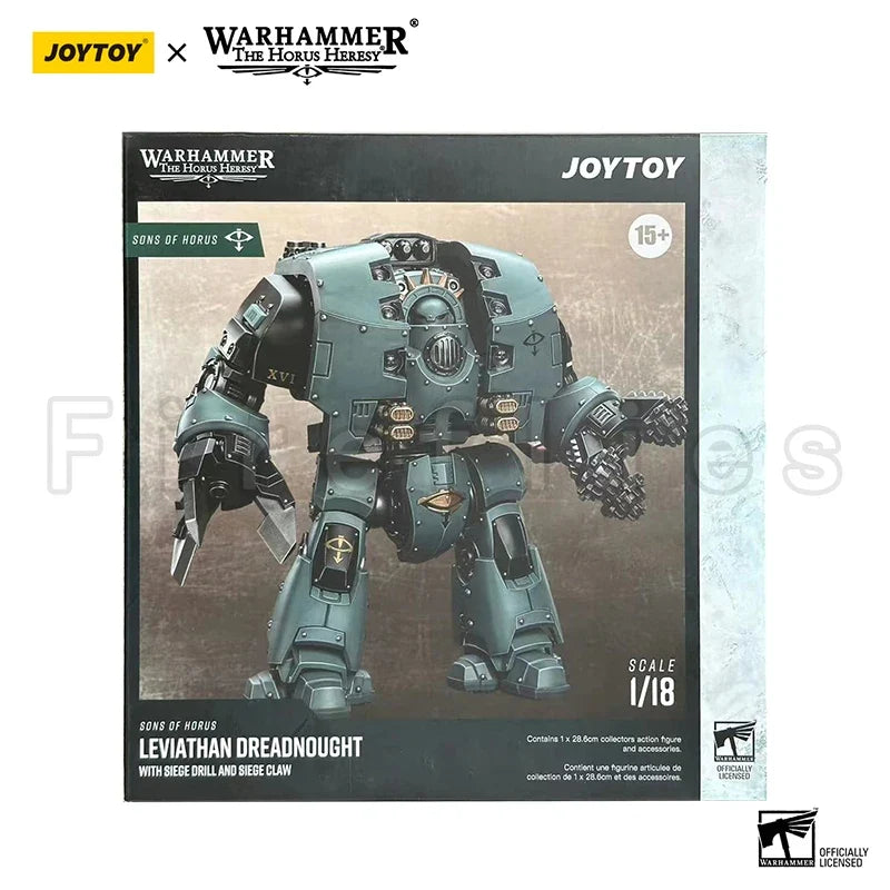 1/18 JOYTOY Action Figure The Horus Heresy Sons of Horus Leviathan Dreadnought with Siege Drills Anime Model