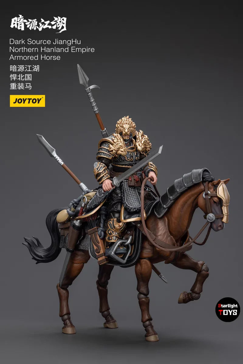 JOYTOY 1/18 Action Figure Dark Source JiangHu Northern Hanland Empire Armored Horse 2PCS Toy Model Gift