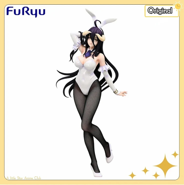 In Stock Original FuRyu BiCute Bunnies OVERLORD Albedo White Figure Model Ornament
