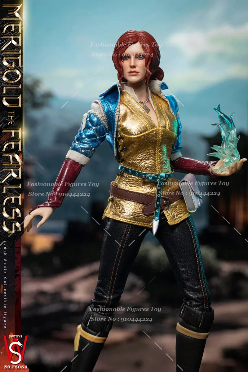 SWTOYS FS064 1/6 Women Soldier Fearless Triss Merigold Full Set 12Inch Action Figure Model Best Collection Gift Dolls