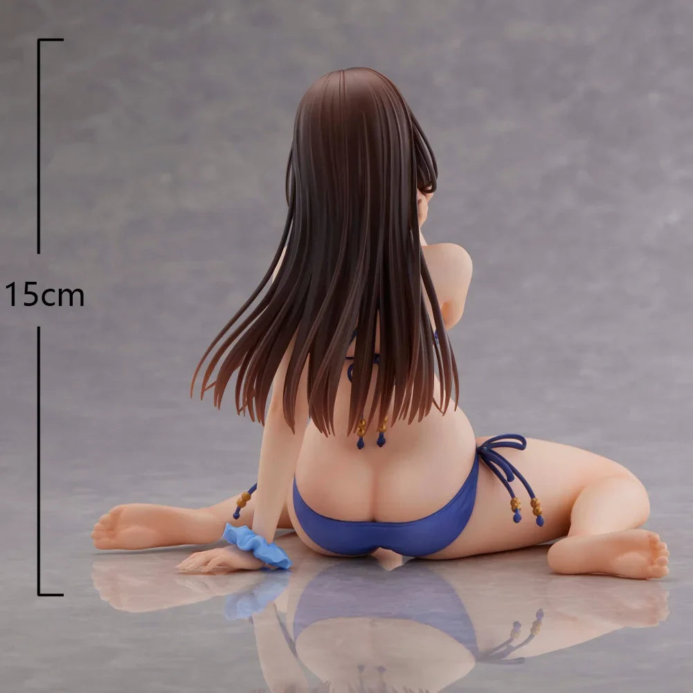 Original illustration figurine Minazumi Kasane sitting action figures Minazumi figurine PVC Model Toys Ornament Statue Gift 15cm