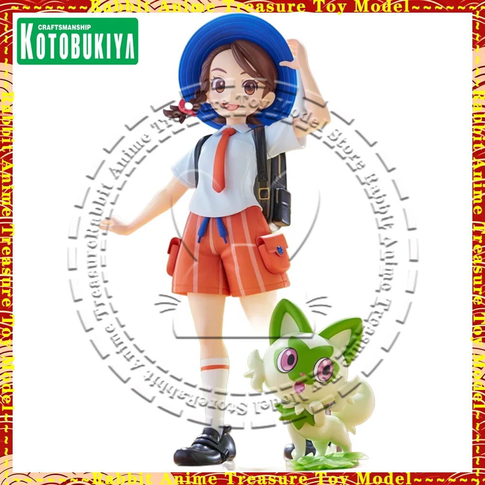 In Stock Original Genuine Kotobukiya ARTFX J Pokemon Violet Aoi with Nyaoha Scale Figure Collectible