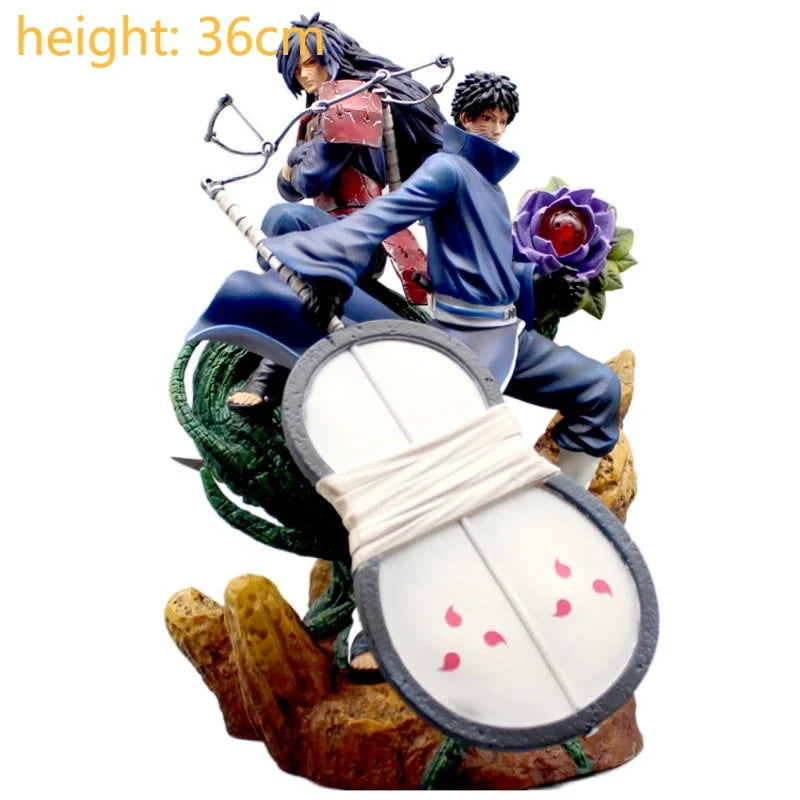 GK Naruto Kurama Chakra Mode Shippuden Anime Figurine Model Action Figure Sasuke Itachi Statue Collection Toy 35cm Kyuubi Figma