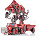 AOYI 8 IN 1 Anime Transformation Toys Cool Action Figure Scrapper Model G1 KO SS60 Devastator Deformation Car Robot Kid Boy DD02