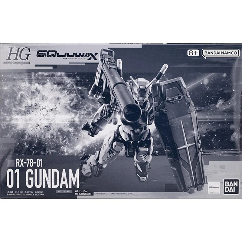 In Stock BANDAI PB LIMITED HG 1/144 Mobile Suit Gundam GQuuuuuuX RX-78-01 01 Gundam Anime Action Figures Assembly Model Toy