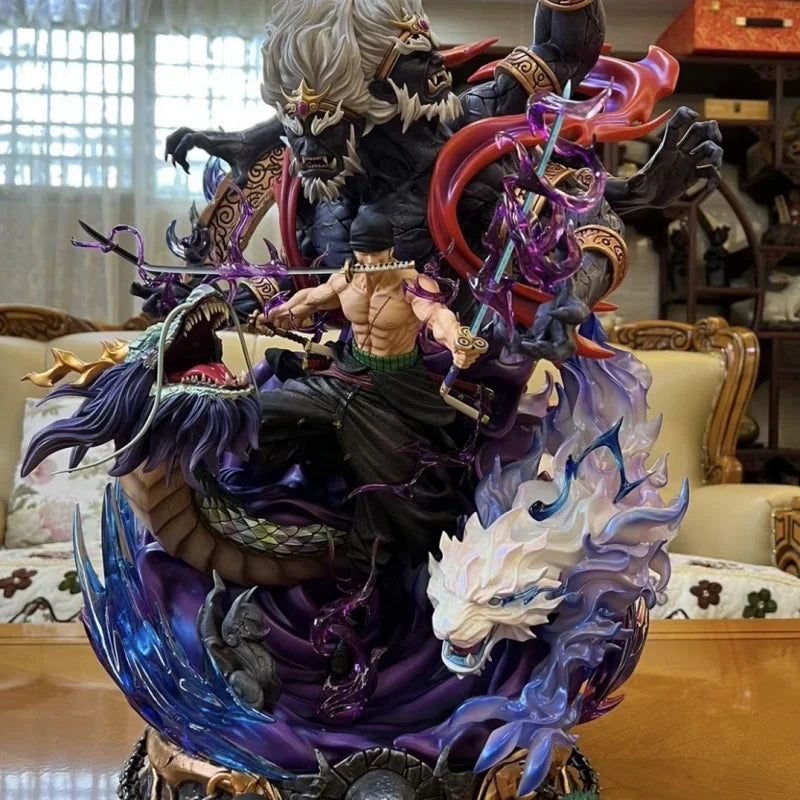 21cm One Piece Figure Roronoa Zoro Model Toy Animation Action Figure King of Hell PVC Effigy Collection Decoration Desktop Gift