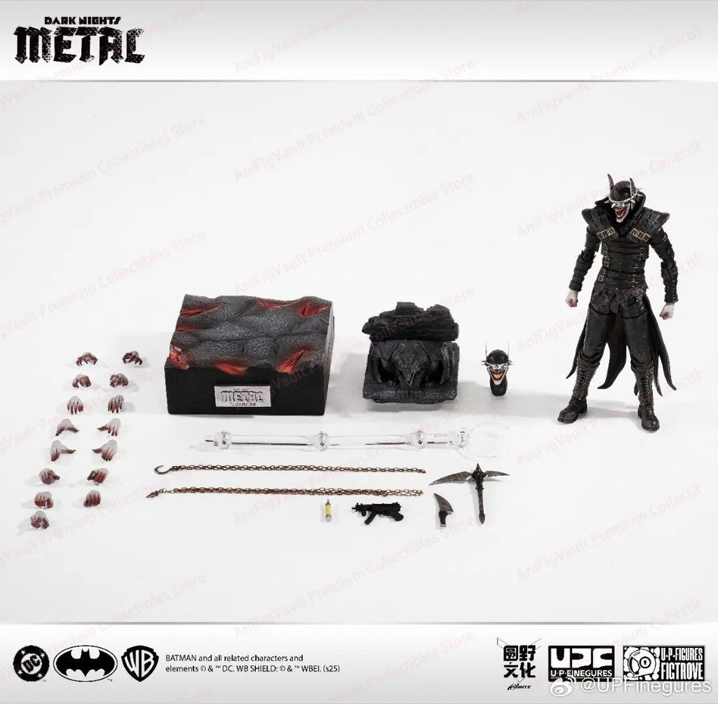 Original LPZZ UPFinegures Dark Nights Metal The Batman Who Laughs Laughing Bat  in Stock Anime Action Collection Figures Model