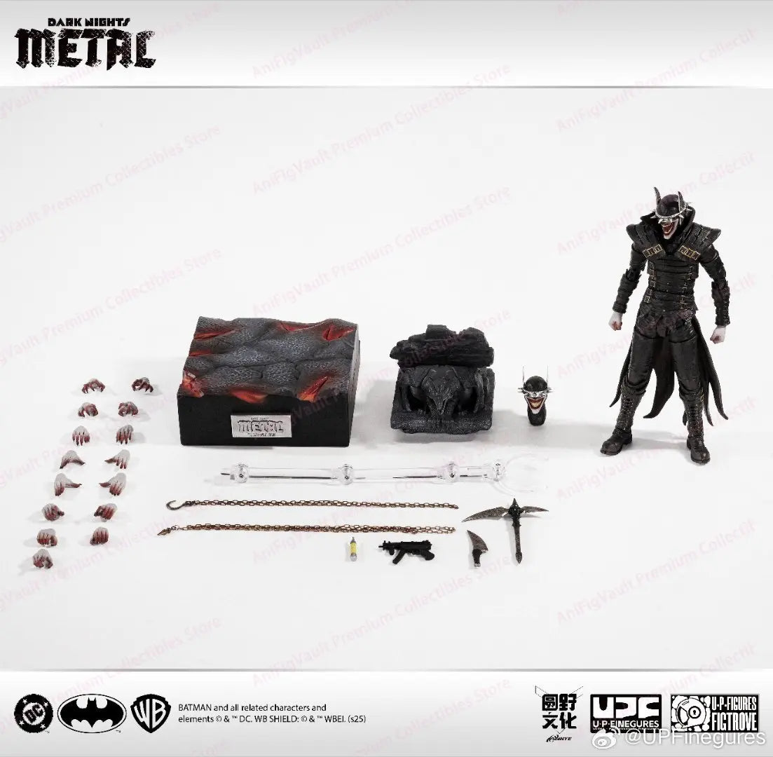 Original LPZZ UPFinegures Dark Nights Metal The Batman Who Laughs Laughing Bat  in Stock Anime Action Collection Figures Model