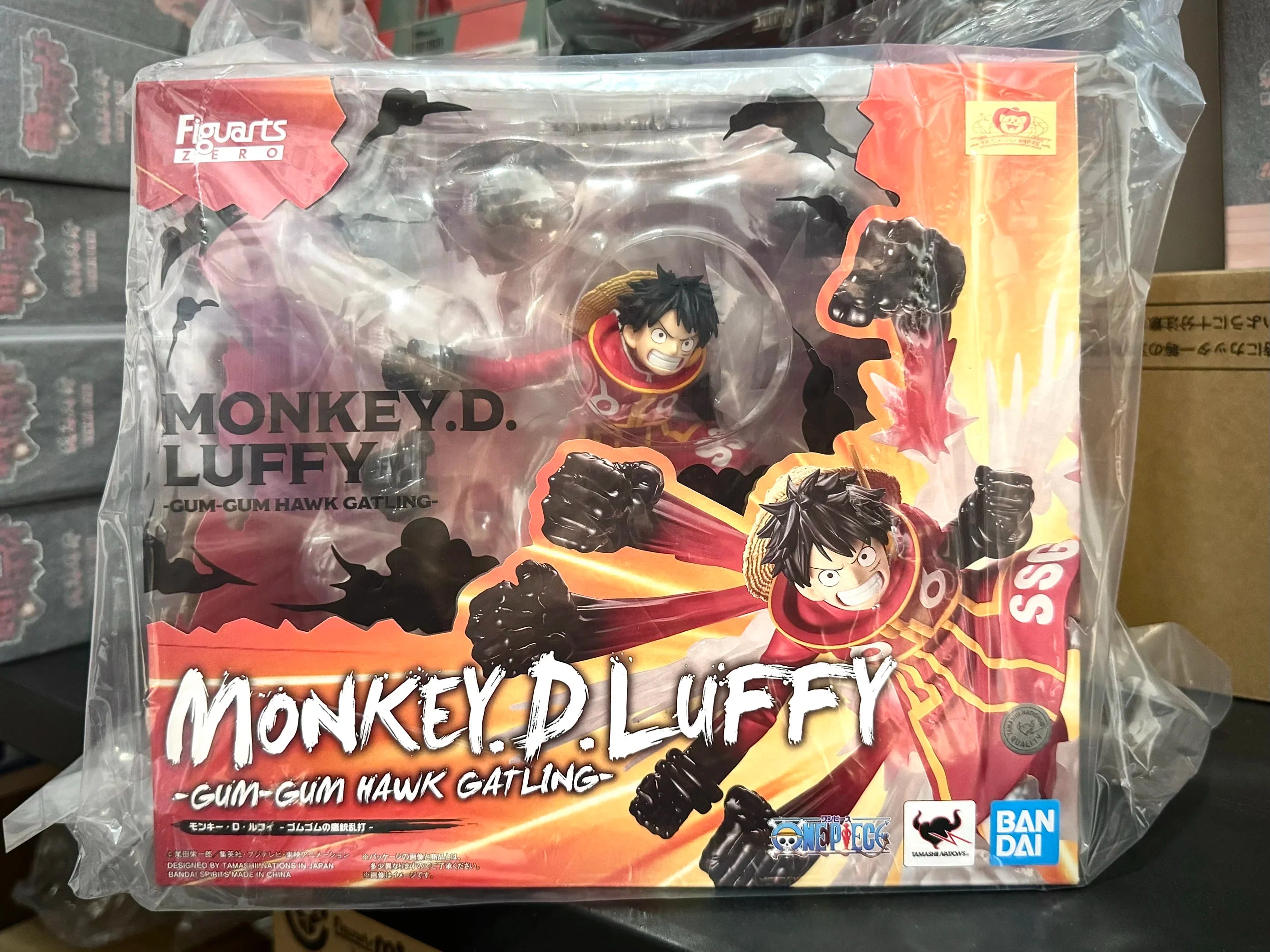 Bandai One Piece Luffy Gum-Gum Hawk Gatling Actionfigur – Extra Battle Sammlerfigur für Jungen Anime Figuarts ZERO Handgefertigt