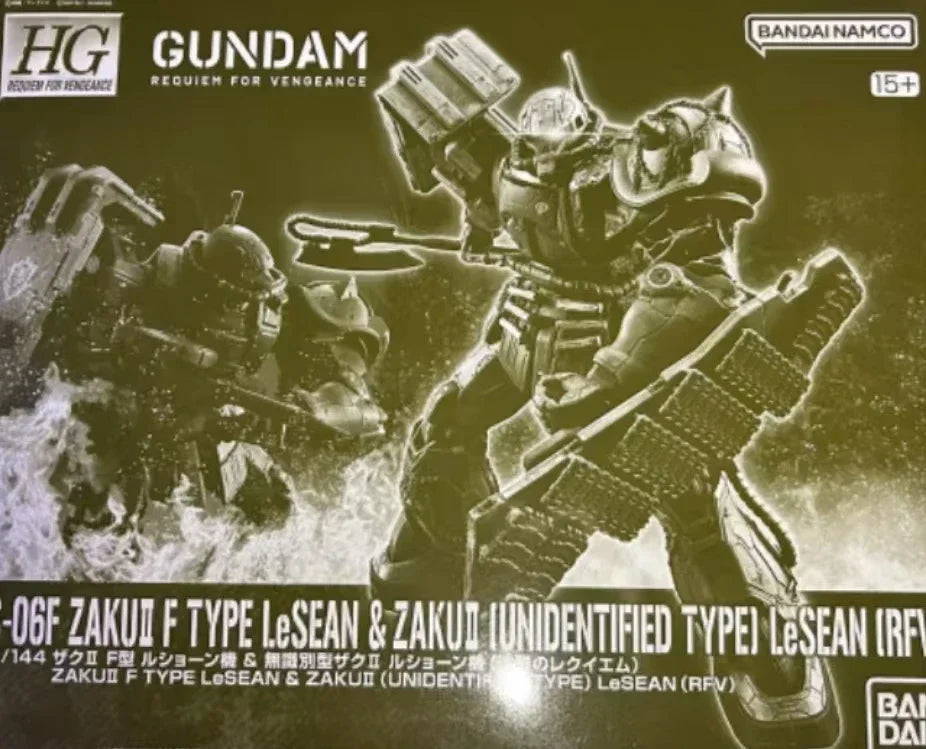 Bandai In Stock HG 1/144 Original box ZAKU2 F TYPE CHUBS  KALE+ZAKU2 Aninm full Action Assembly Figure Model Toy Gifts for KIDS