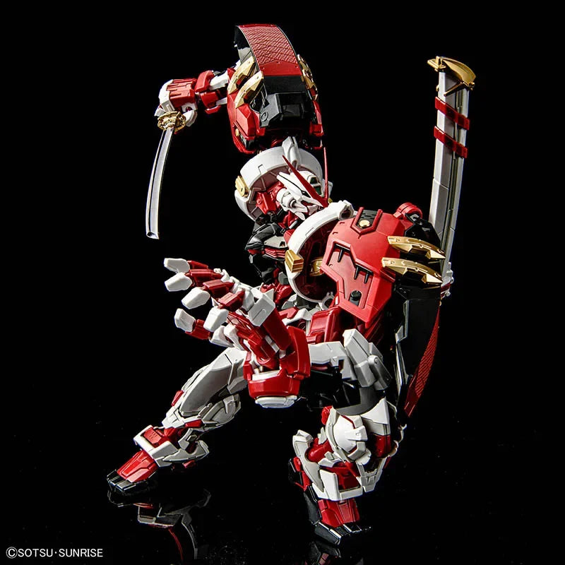 Bandai Original GUNDAM HIRM 1/100 GUNDAM ASTRAY RED ERAME POWEREO RED Anime Action Figure Assembly Model Toys Collectible Model