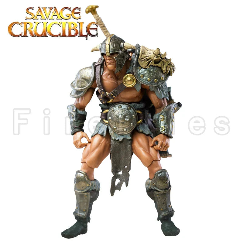 1/12 7 Zoll Harbinger Studios Savage Crucible Actionfigur Wave 2 Jaeger Nashom Krieger Whoman Barbar Anime Modell