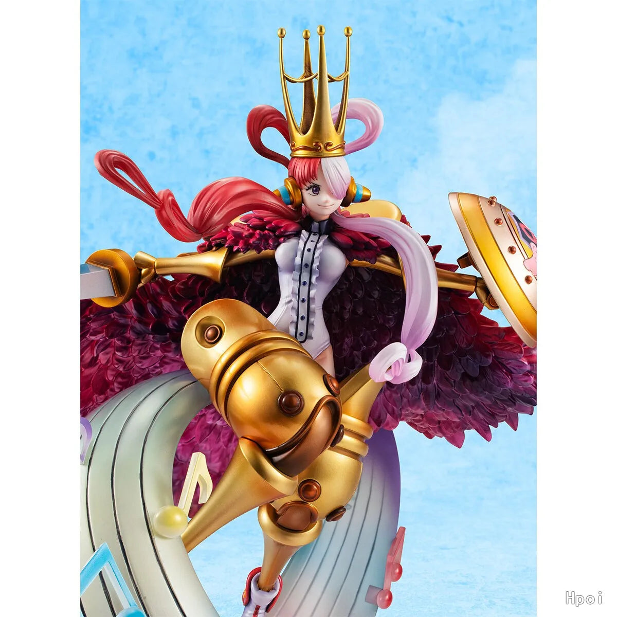 In Stock Original MegaHouse P.O.P RE-MAXIMUM One of The Navigator: Red-haired Singer Uta Anime Doll Figure Model Toys Gifts