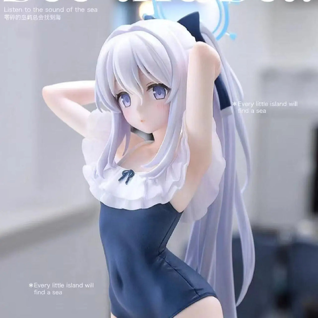 Japanese Hand Figure Yuexue Gongzi Japanese Version Azure File Swimsuit Beautiful Girl Desktop Ornament Anime Hand Figure Model