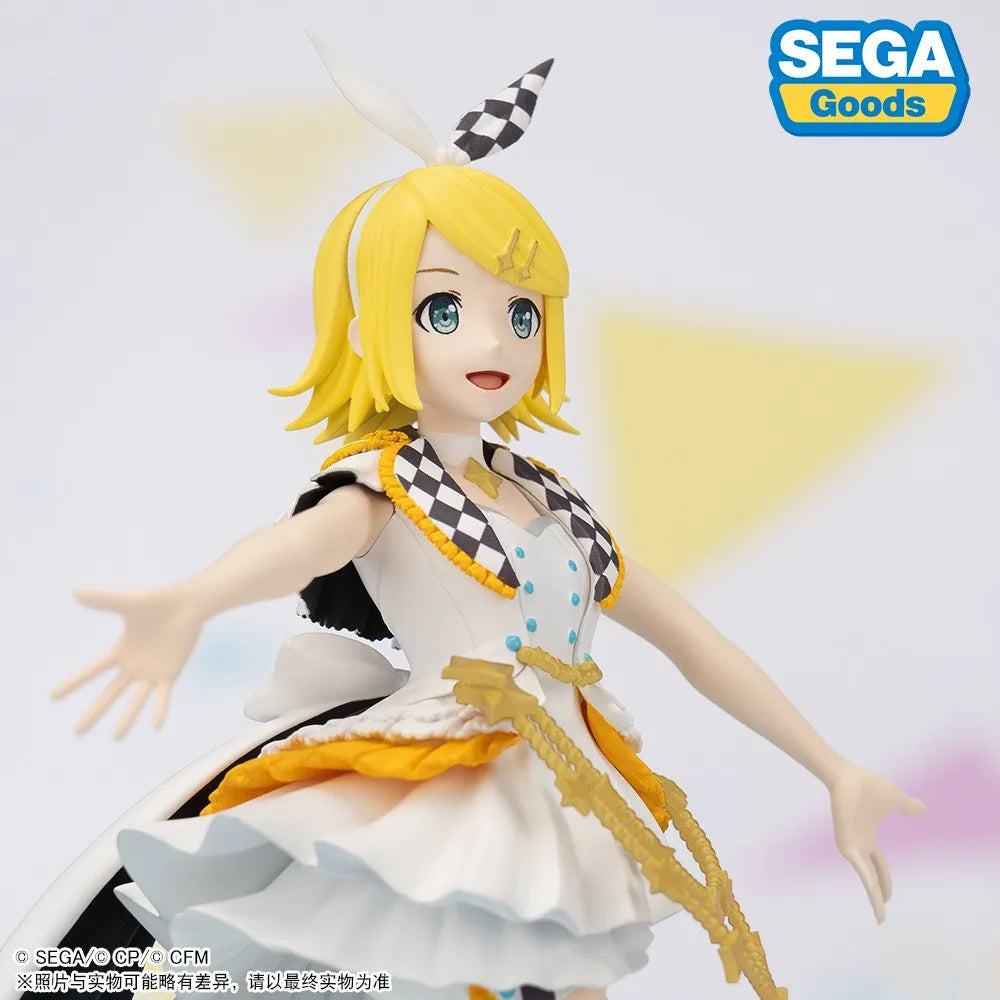 Original SEGA Hatsune Miku Kagamine Len Rin Megurine Luka MEIKO KAITO Anime Figure Toys Desktop×Decorate Collections PVC Model