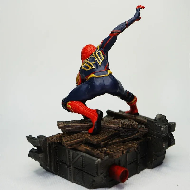 New 17cm Spider-Man：No Way Home Figure Spider Man Classic Poses Collection Of Animation Models Desktop Ornaments Toys Gift