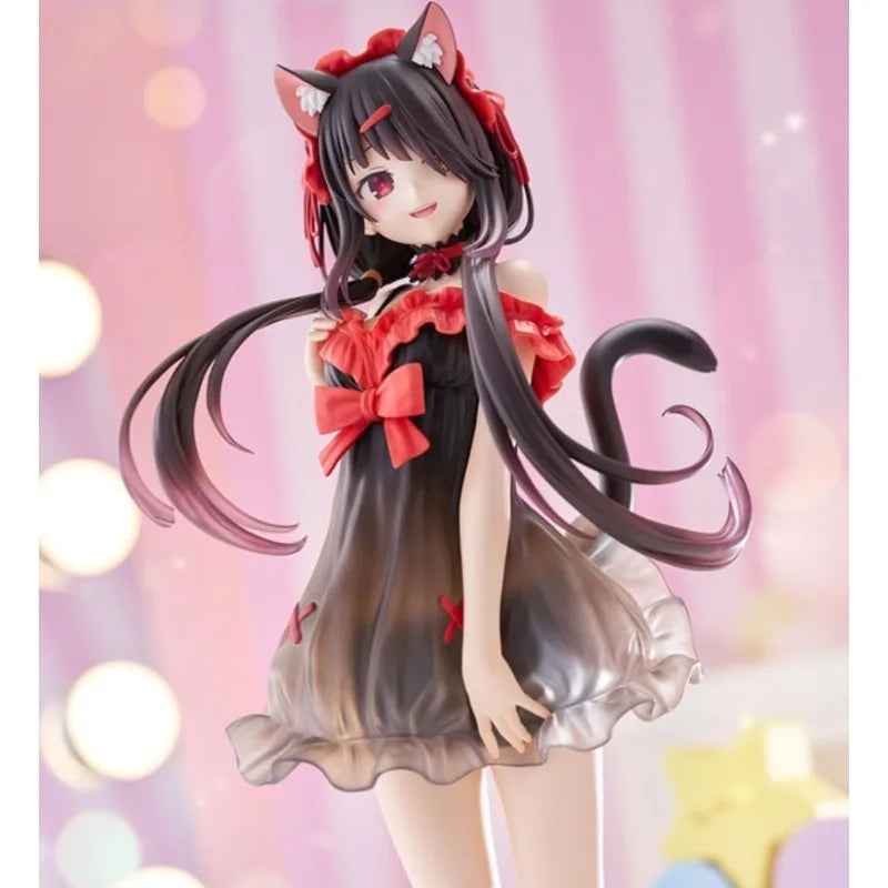TENITOL TALL Date A Live V Kurumi Tokisaki Original genuine PVC Action Anime Figure Model Toys Figure Collection Doll Gift