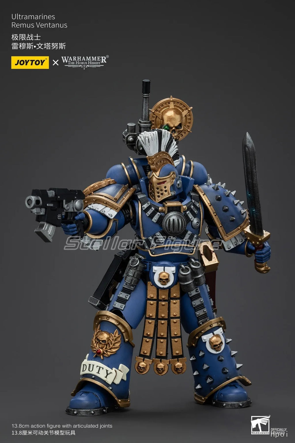 【SF】JOYTOYS Warhammer 40K 1/18 Action Figure  Ultramarine Remus Ventanus Prime Model Gift