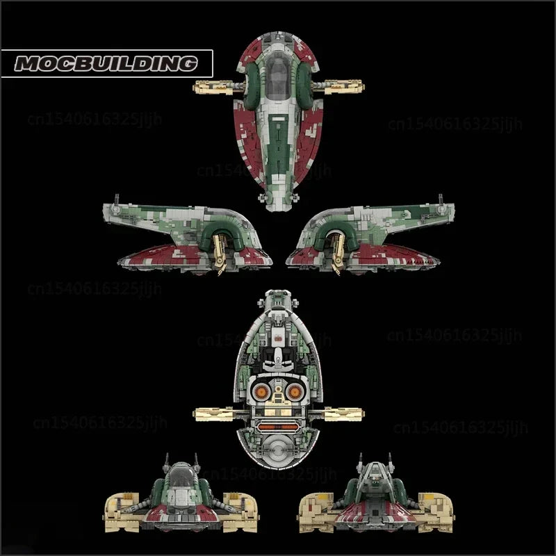 Star Movie MOC Building Blocks UCS Slave 1 Spaceship Model Starfighter DIY Assemble Technology Bricks Collection Toys Xmas Gifts