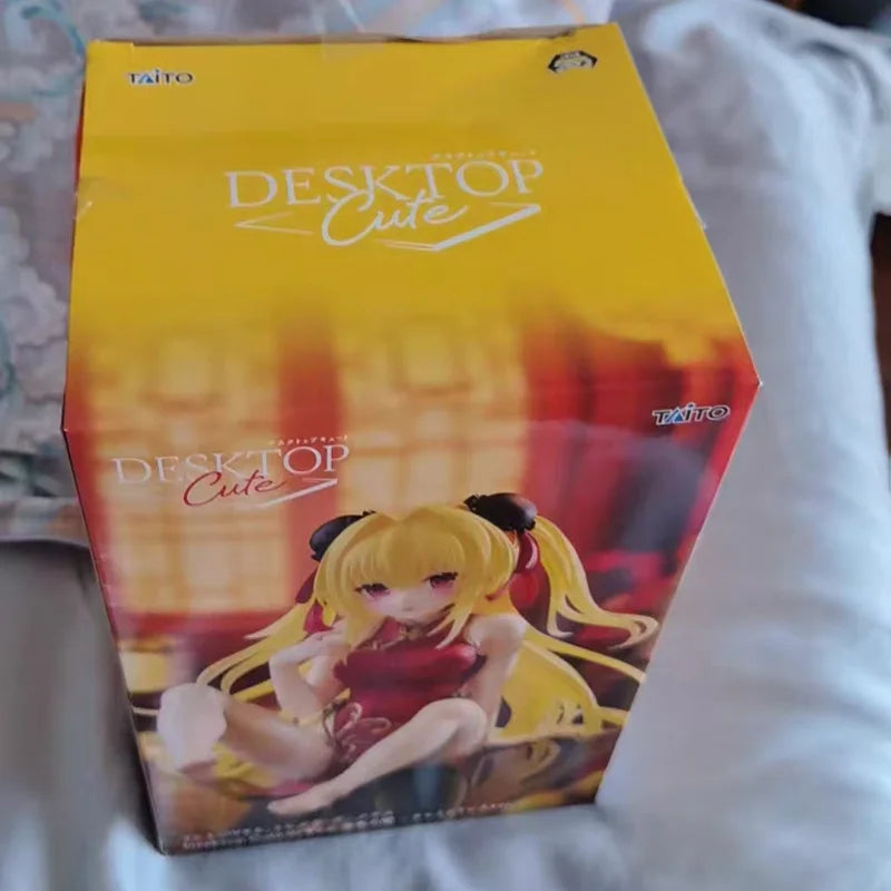 Genuine Taito To Love-Ru Darkness Desktop Cute Golden Darkness China Dress Ver In Stock Original Anime Figure Model Toys Gift