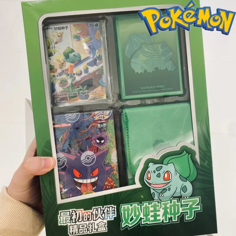 Genuine Pokémon Ptcg Card Trading Card First Partner Gift Box Chinese Version Charmander Squirtle Bulbasaur Game Card Collection