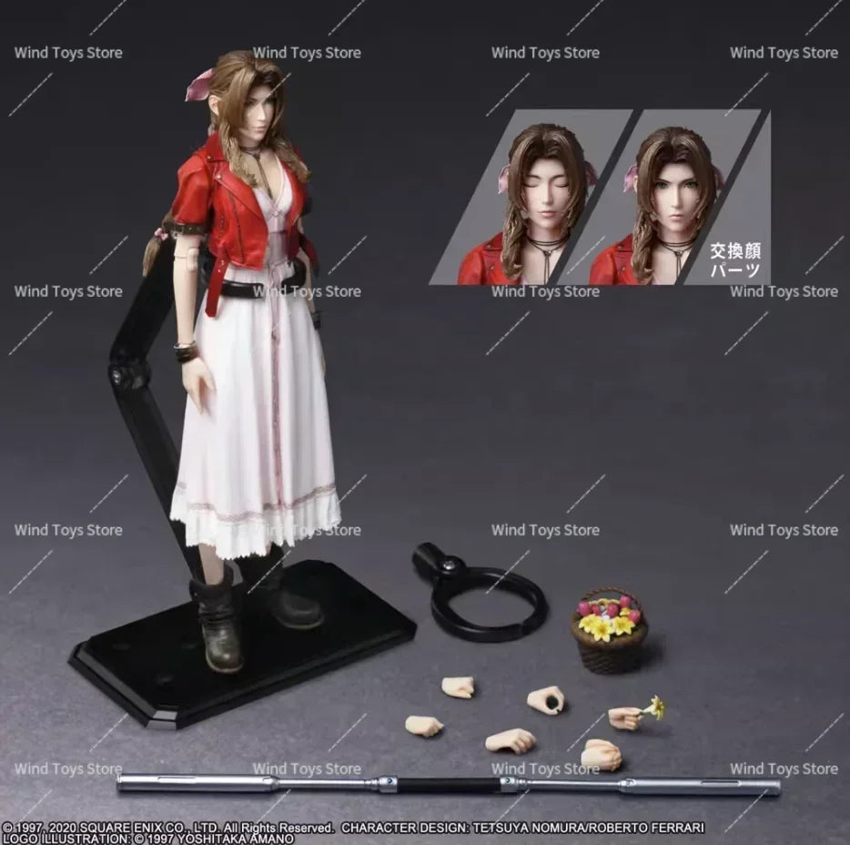 Original SE PlayArts Remake Version 2.0 Cloud Strife Sephiroth Tifa Yuffie Kisaragi Aerith PVC Action Figure Model Toys