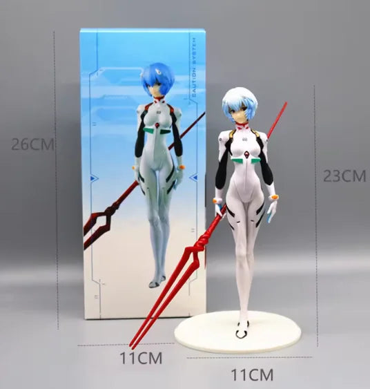 23cm New EVA Ayanami Rei Figure Toys Cartoon Cute Combat Edition Rei Sexy Girl PVC Model Gift Toys