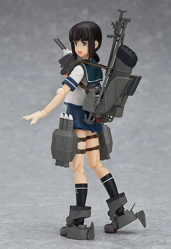 Original Max Factory Figma#348 Fleet Collection Fubuki Anime Figure Model Toy Gift Collection