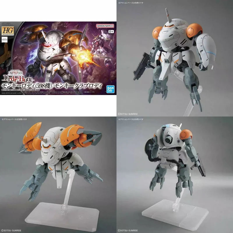 Original Bandai Hg 1/144 Iron Blooded Orphans Ape Crab Style Roddy 598 Collectible Anime  Action Figure Assembly Model Toys Gift