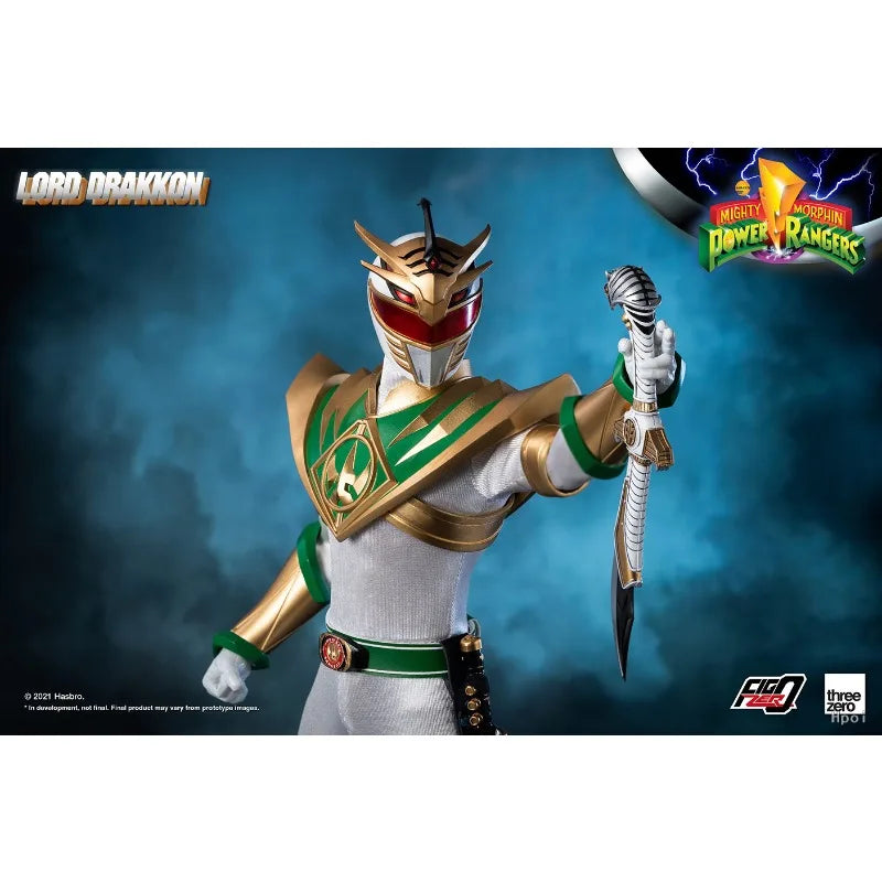 Threezero Genuine FigZero Series FIGZERO MIGHTY MORPHIN POWER RANGERS – LORD DRAKKON Mobile Model Toy 1/6 Model Collectibles