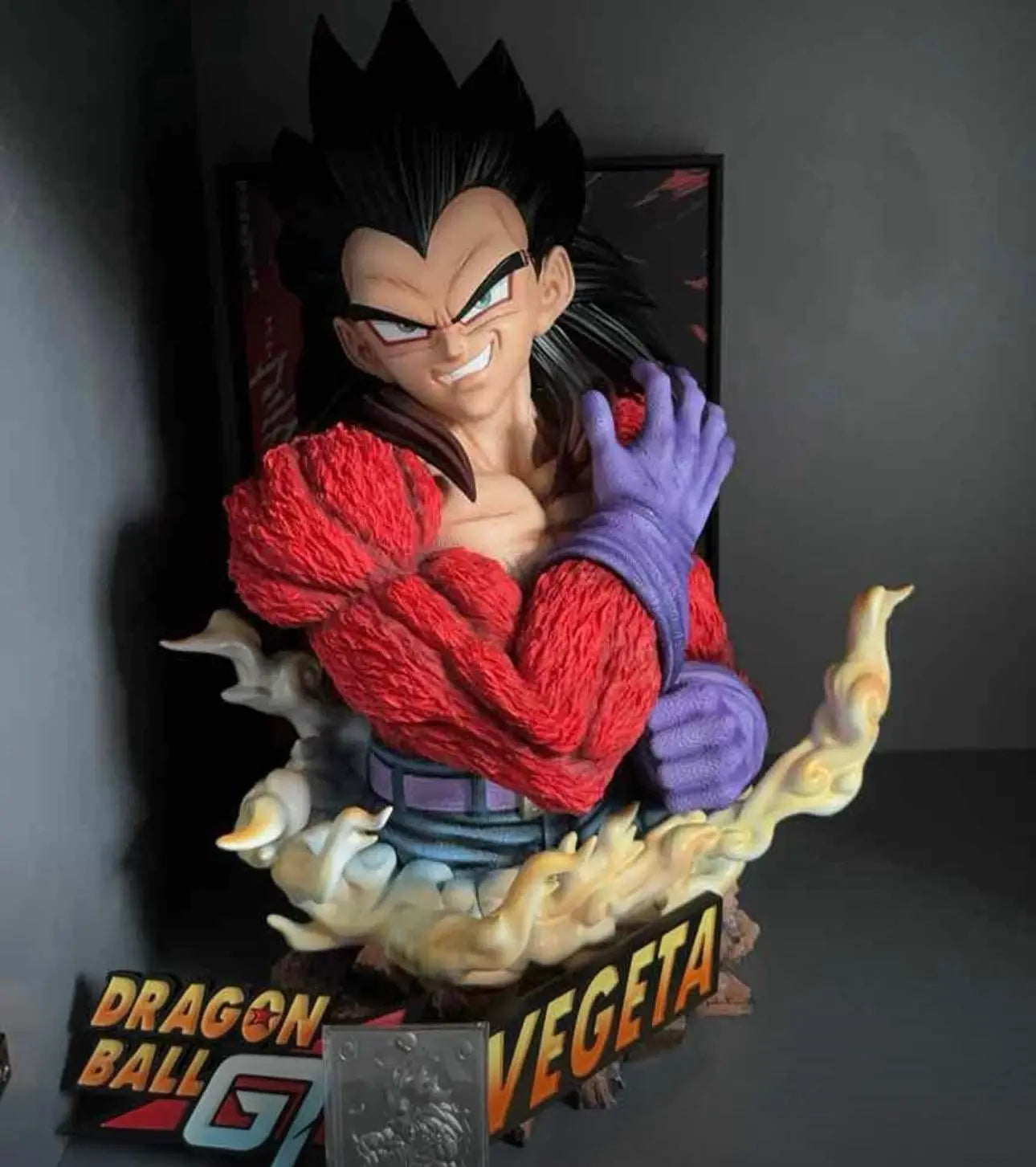 48cm Brand New Dragon Ball Anime Figure Vegeta IV Perimeter Resin Model Desktop Decoration Advanced Ornaments Christmas Gift Toy