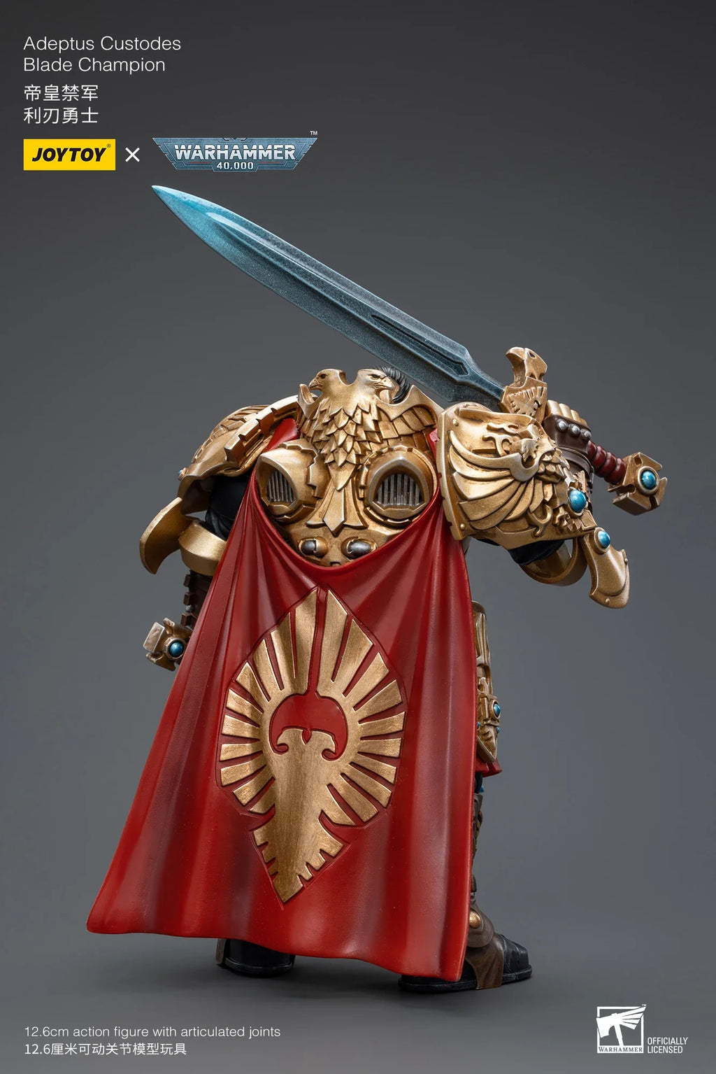 JOYTOY Warhammer 40K 1/18 Scale Adeptus Custodes Blade Champion Action Figure Model Toys For Collection